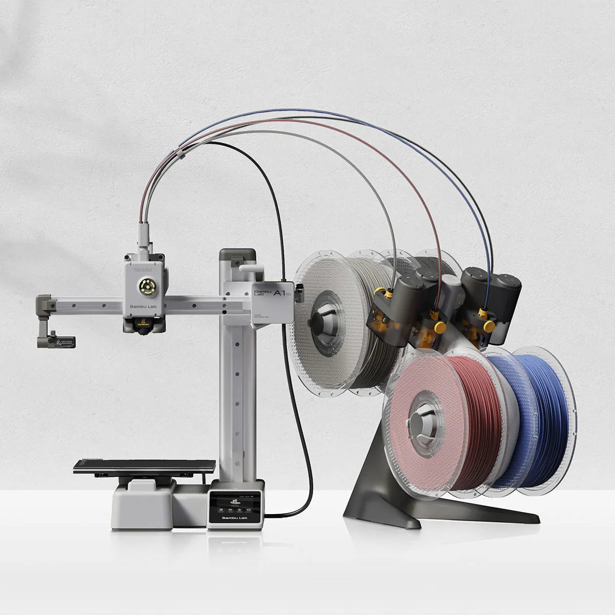 Bambu Lab A1 Combo – Impresora 3D Multicolor con AMS Lite, Calibración Automática, Compensación de Flujo, Silenciosa